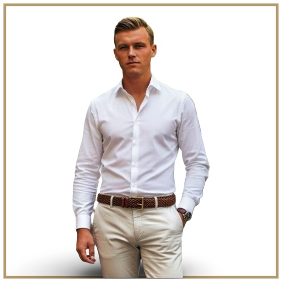 Canali Men’s Tubular Braided Leather Belt. Mud. 51” - Picture 3 of 13